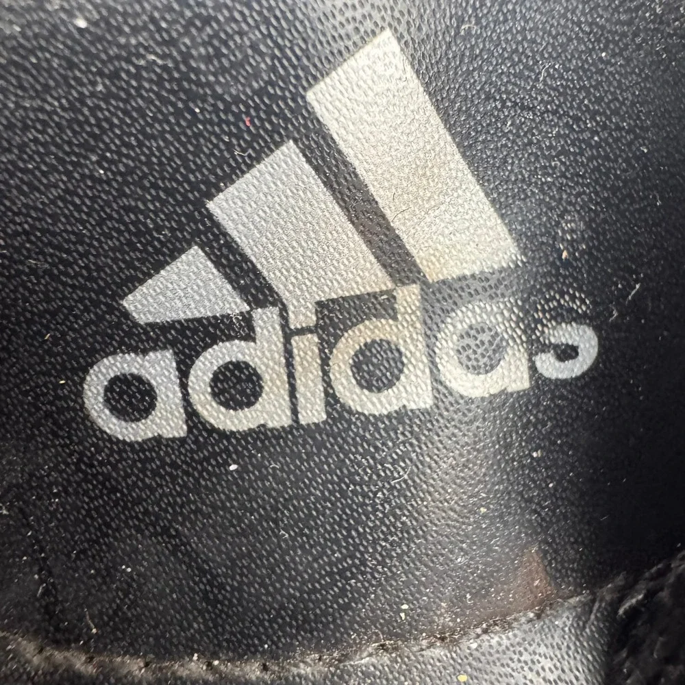 Adidas Golf Shoes Leather Spiked ThinTech Black Golfing‎ Mens Size 9